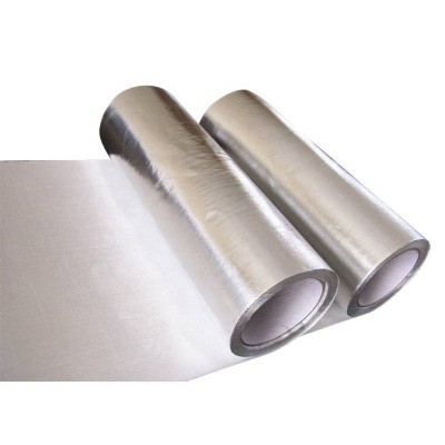 Insulation Material Aluminum Foil Fiberglass Cloth Flame Retardant Heat Insulation Aluminum Foil Fiberglass Cloth